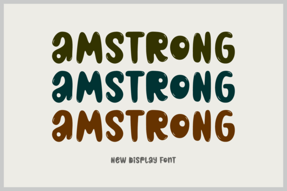 Amstrong: The Quirky Display Font for Joyful Design