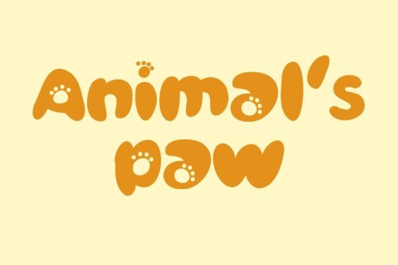 Animal's Paw: A Charming Typeface for Creative Designs