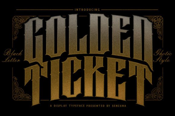 Golden Ticket: The Bold Display Font for Modern Designers