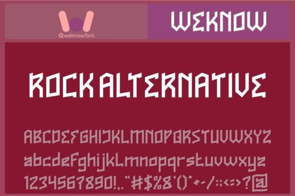 Rock Alternative: A Futuristic Font for Bold Designs