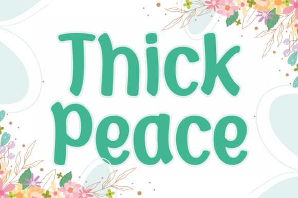 Thick Peace: A Joyful Display Font for Standout Designs