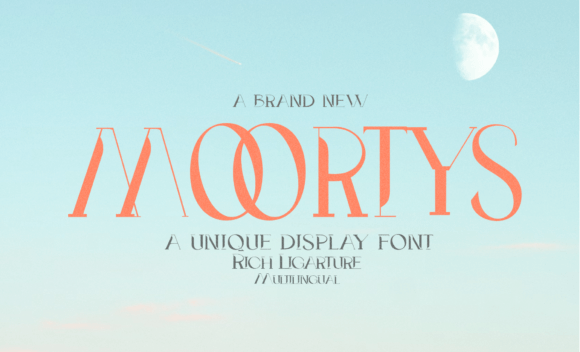Unveiling Moortys: A Contemporary Display Font for Bold Designs